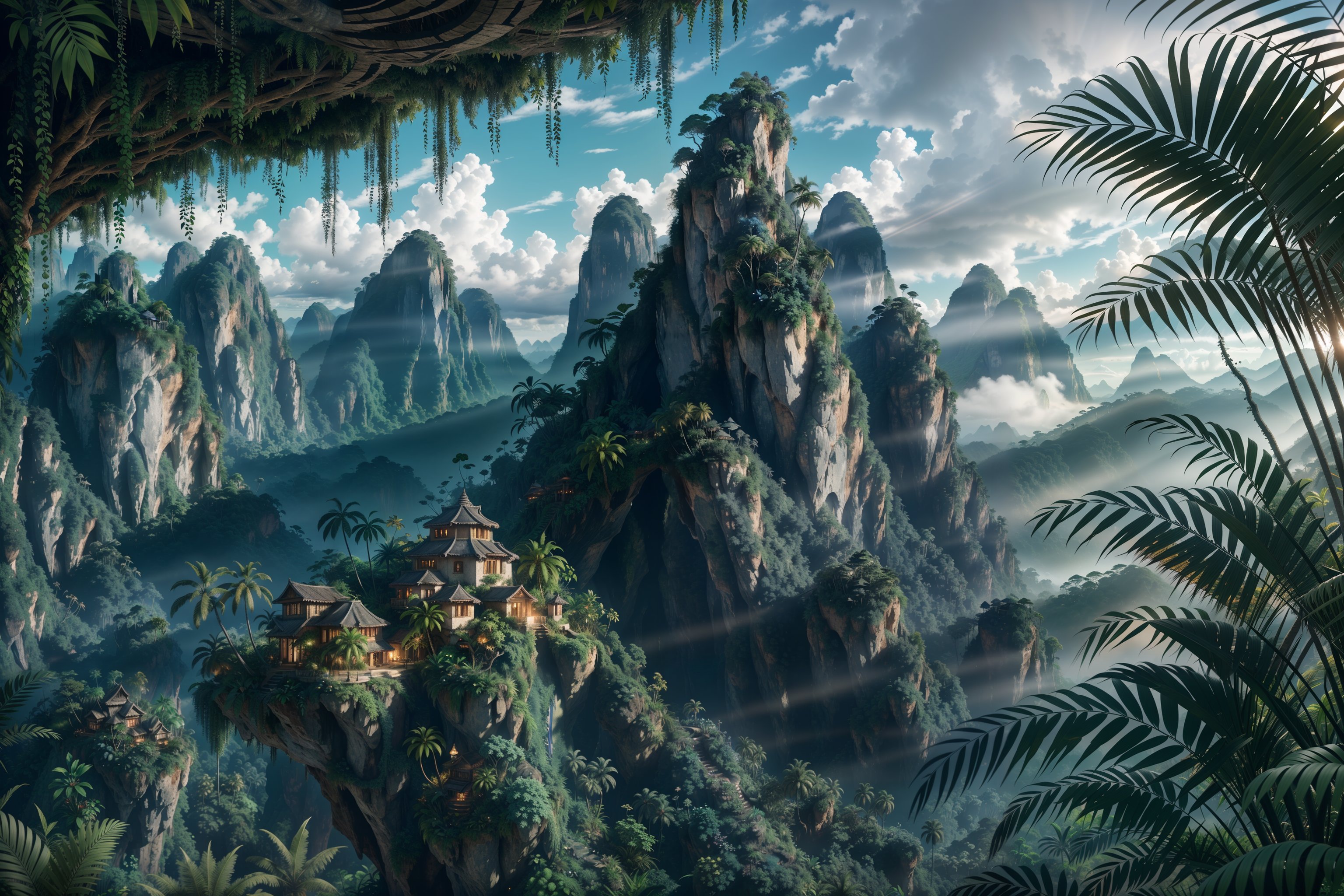 Fantasy jungle world
